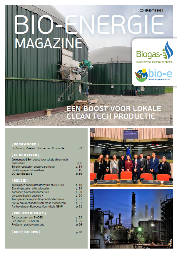 BIo-Energie magazine - een boost voor lokale clean tech productie
