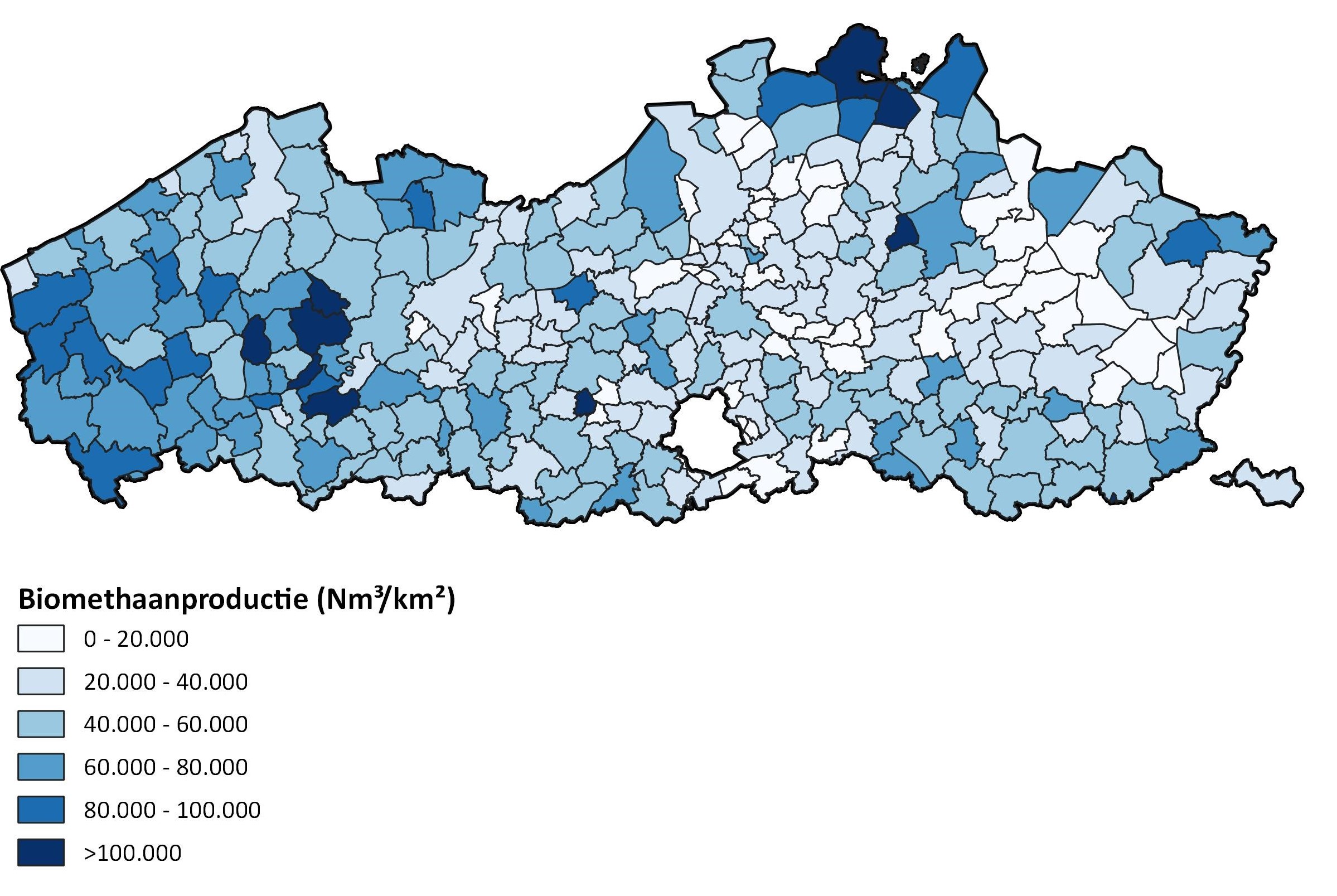biomethaanproductie Vlaanderen